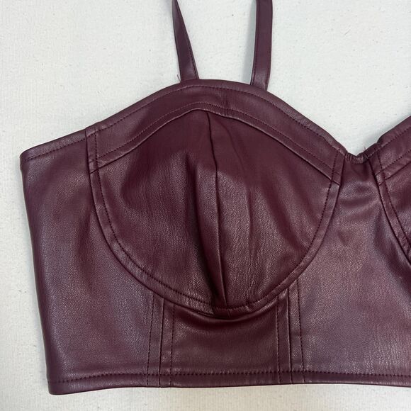 Target Women's Red and Brown Crop-top - Picture 2 of 4